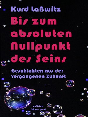 cover image of Bis zum absoluten Nullpunkt des Seins